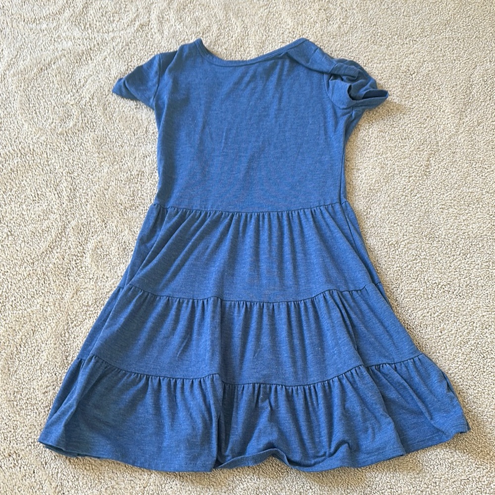 Blue Tiered Dress